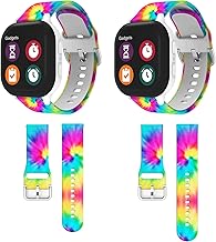 For Gizmo Watch 3 2 1/Gabb Watch 3 2 1/ T-Mobile Sync up Kids Watch,Cute Tie Dye Pattern Kids Watch Band for Gabb Watch Synup Watch Gizmo Watch Band for kids Boys Girls,Including Large & Small Size
