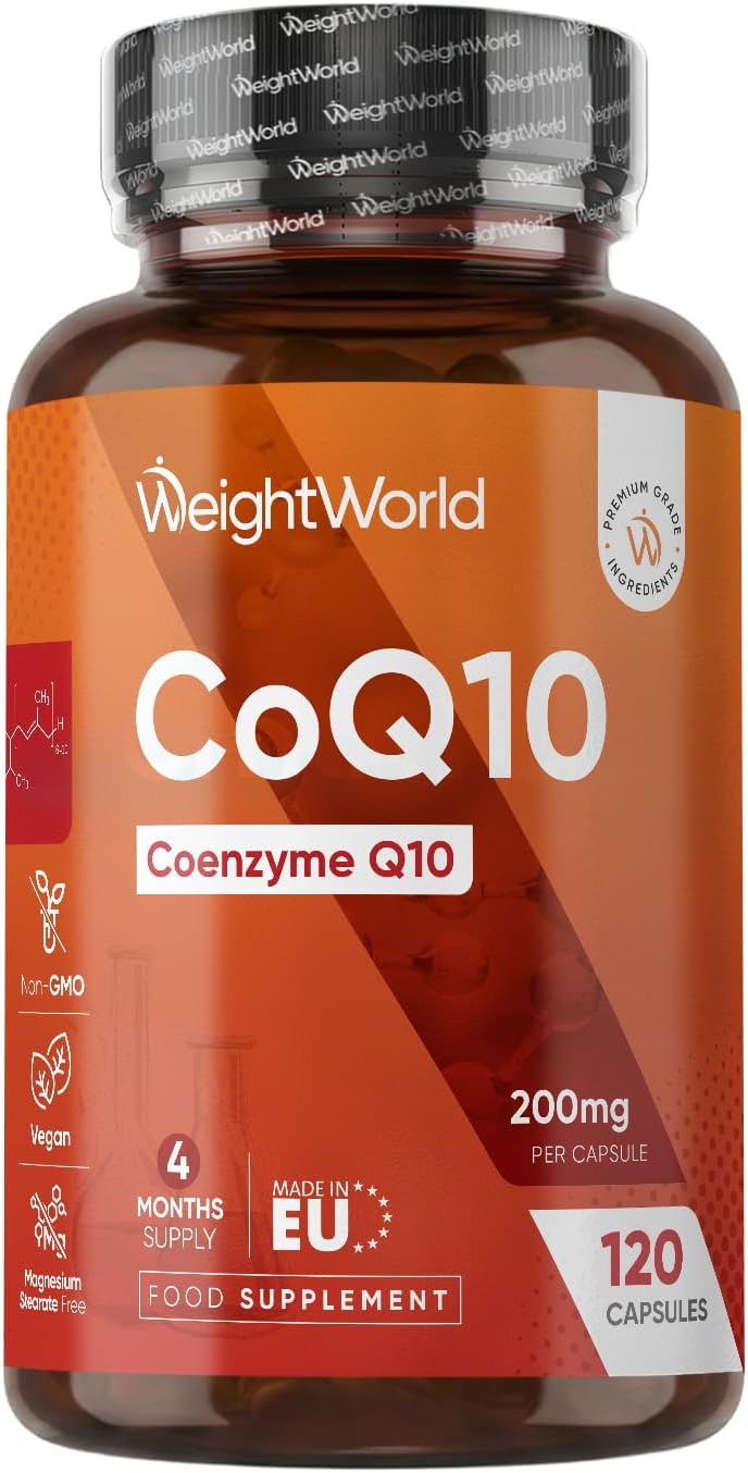CoQ10 Supplement 200mg - 120 Capsules - 4 Months Supply - 1 per Day