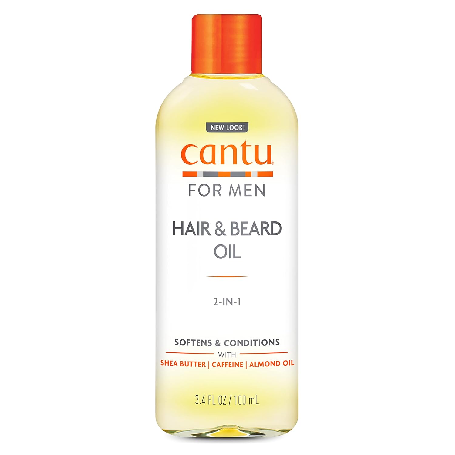 Cantu for Men Hair & Beard Oil, 3.4 fl oz (Packaging May Vary)
