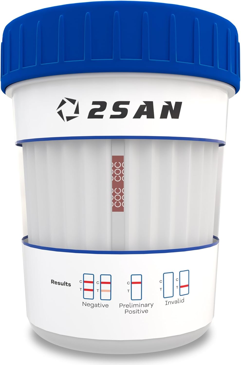2San C-Cup Cocaine Test Strip – at-Home Drug Screening Kit – Fast 5-Min Results – Discreet & Easy Cocaine Detection – FSA/HSA Eligible, Accurate & Portable (1 Pack, 1 Test)
