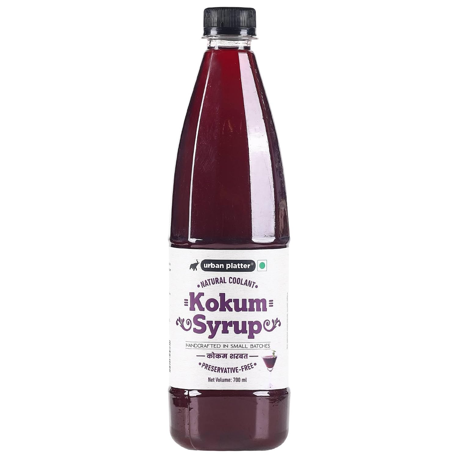 Urban Platter Kokum Syrup | 23.67 Fl Oz (700ml) | Refreshing Homemade Juice Drink | Maintains Healthy Weight | Improves Digestion with its Antioxidant Properties