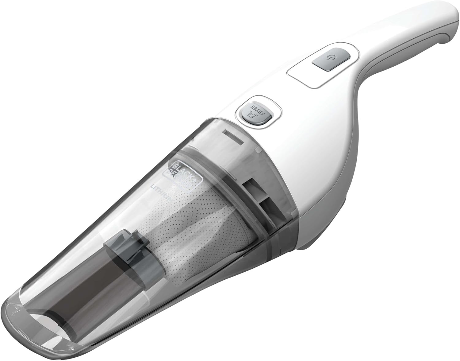 BLACK+DECKER Cordless Lithium Handheld Power Vacuum with Wall Mount Base and Charger, White (HNV220BCZ10FF)