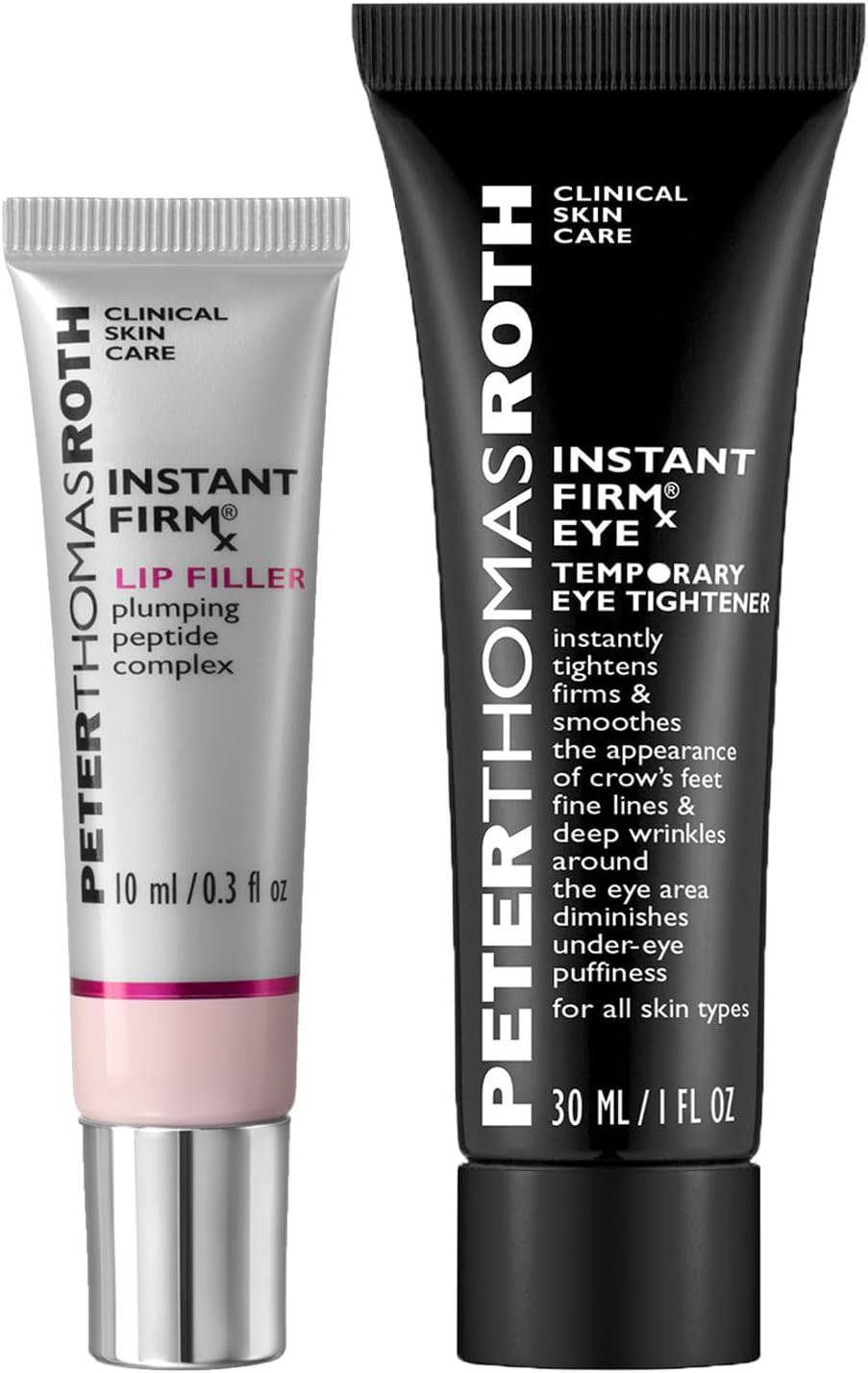 Peter Thomas Roth Instant Firmx Lift & Plump Set - Bestselling Firmx Eye Tightener & Lip Plumper for Instant Lifting , Wrinkle Reduction, Anti-Aging, Firming & Hydrating Treatment