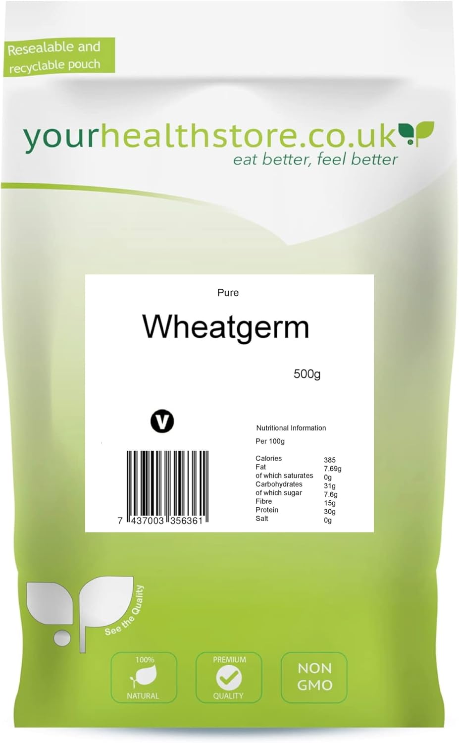 yourhealthstore Pure Wheatgerm 500g