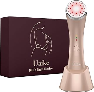Red Light Therapy for Face - Uaike LED Red Light Therapy Device for Face - Skin Tightening Machine for Anti Aging,Wrinkle Removal,Face Lift,Skin Rejuvenation - Face Massager for Face