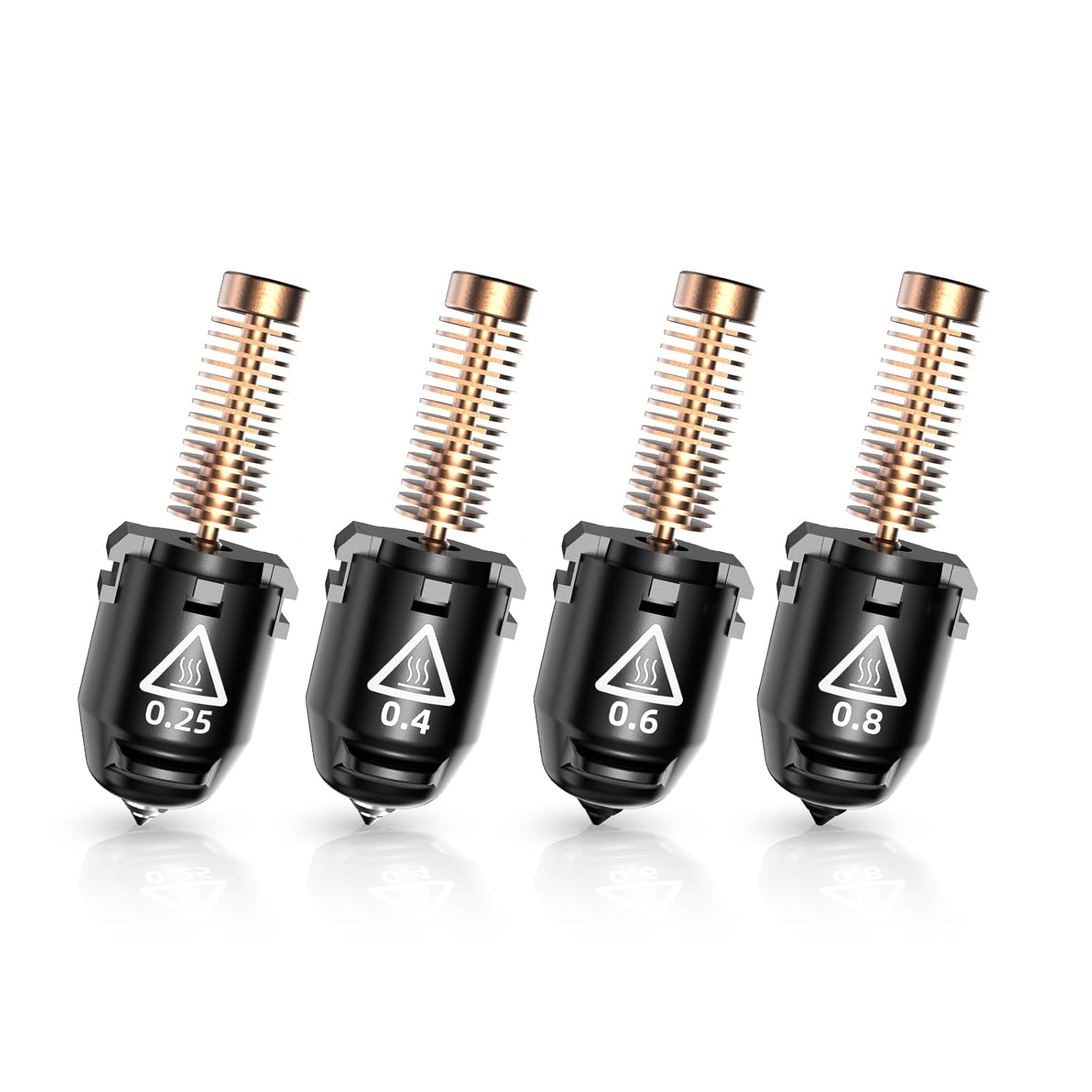 Flashforge Nozzle Assembly for Adventurer 5M 3D Printer, 280°C High Speed and Quick-Release Nozzle (4 Size Kit)