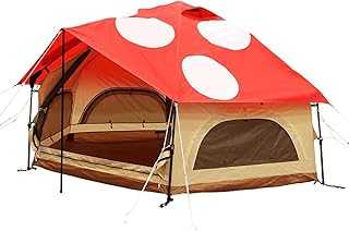 DOD Kinoko Mushroom Tent|Outdoor Tents for Camping Easy Set Up| Hiking Tents for Backpacking | Red