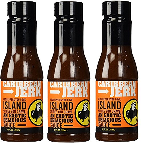 Buffalo Wild Wings Barbecue Sauces, Spices, Seasonings and Rubs For: Meat, Ribs, Rib, Chicken, Pork, Steak, Wings, Turkey, Barbecue, Smoker, Crock-Pot, Oven (Caribbean Jerk, (3) Pack)