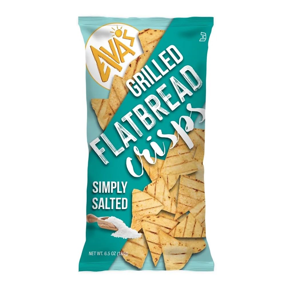 Ava's Simply Salted Flatbread Crisps, 6.5 oz, 4 Pack