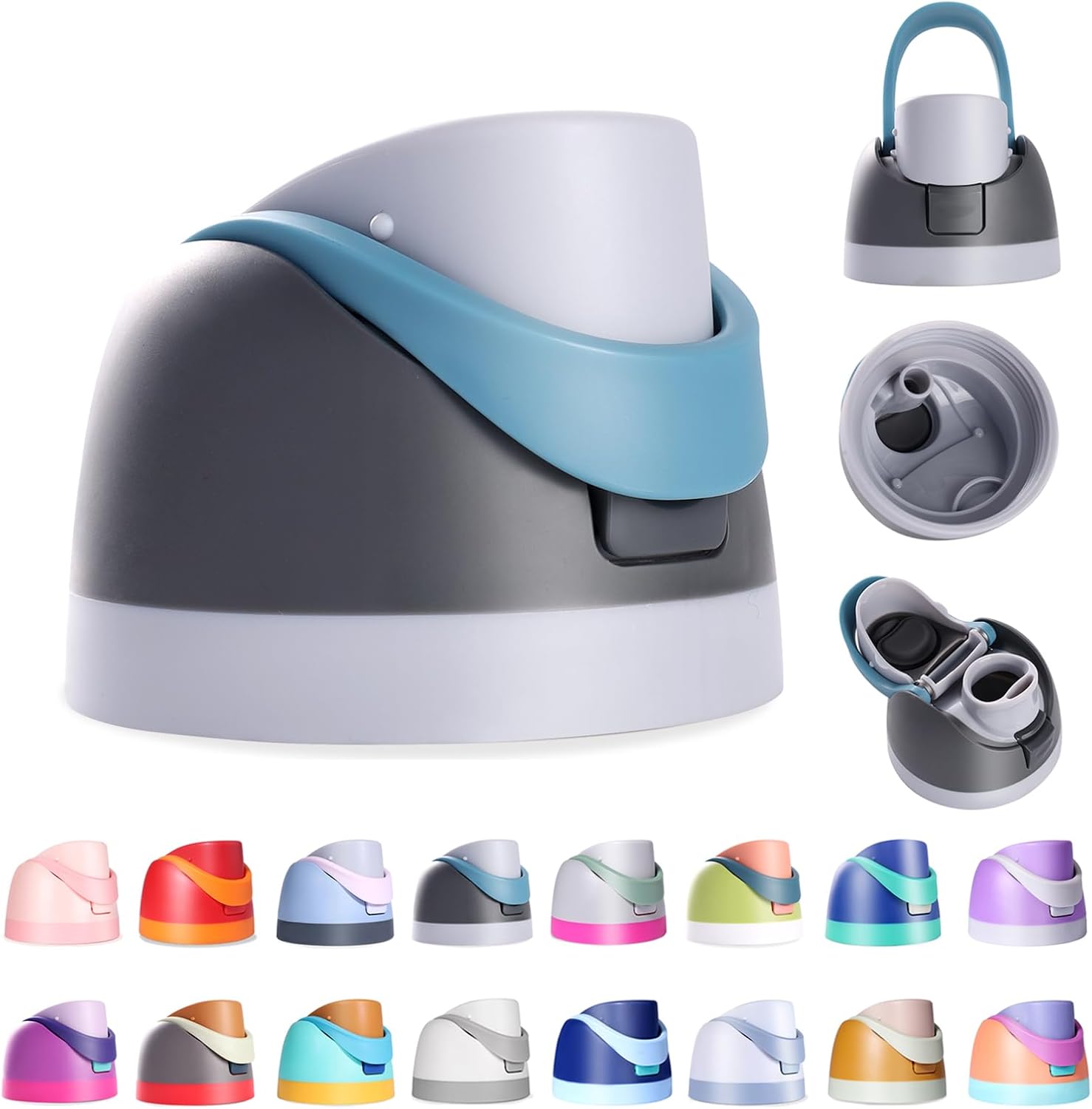 Replacement Lid for Owala Freesip, Compatible with Owala Cup 16oz 24oz 32oz 40oz, One Button Water Bottle Top Lid for Owala Freesip, Leakproof, BPA-Free