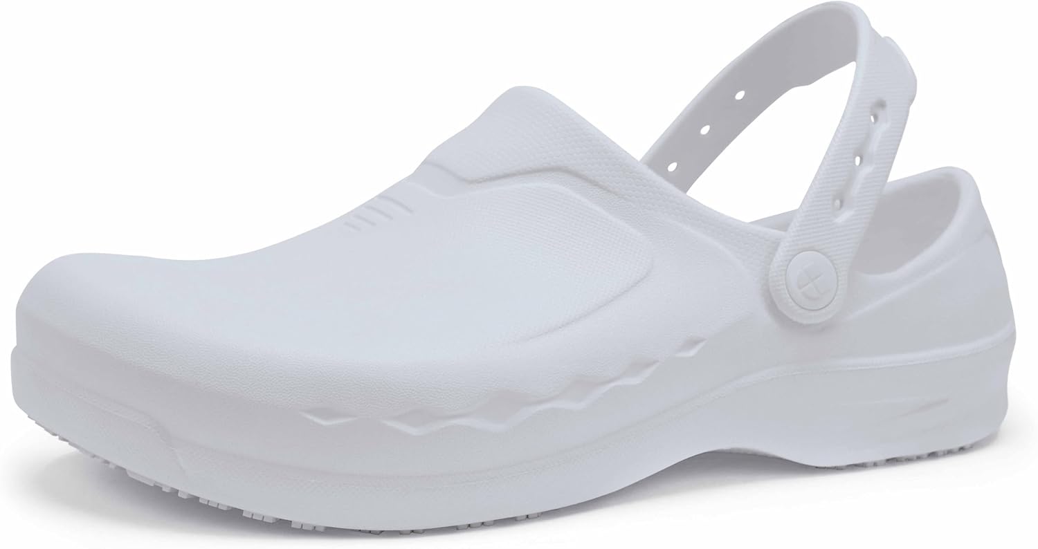 Shoes for Crews Zinc, Men's, Women's, Unisex Work Clogs, Slip Resistant, Water Resistant, Black, Men's 6 / Women's 8