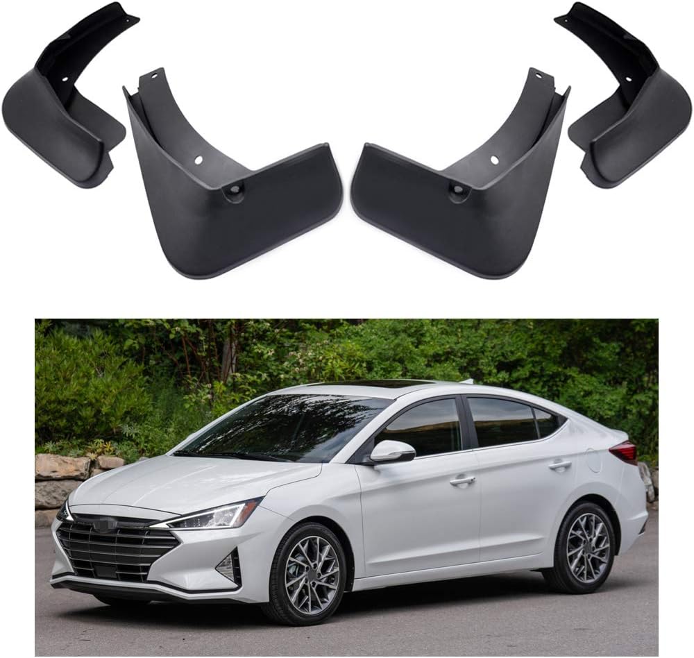 Car Mudguard Fender Mud Flaps Splash Guards Compatible with Hyundai Elantra Sedan 2017 2018 2019