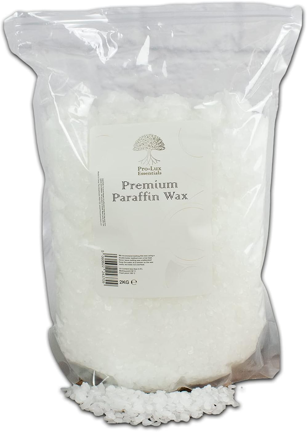 Premium Paraffin Wax 2KG Paraffin Wax for Candle Making - Pellets Bead Form