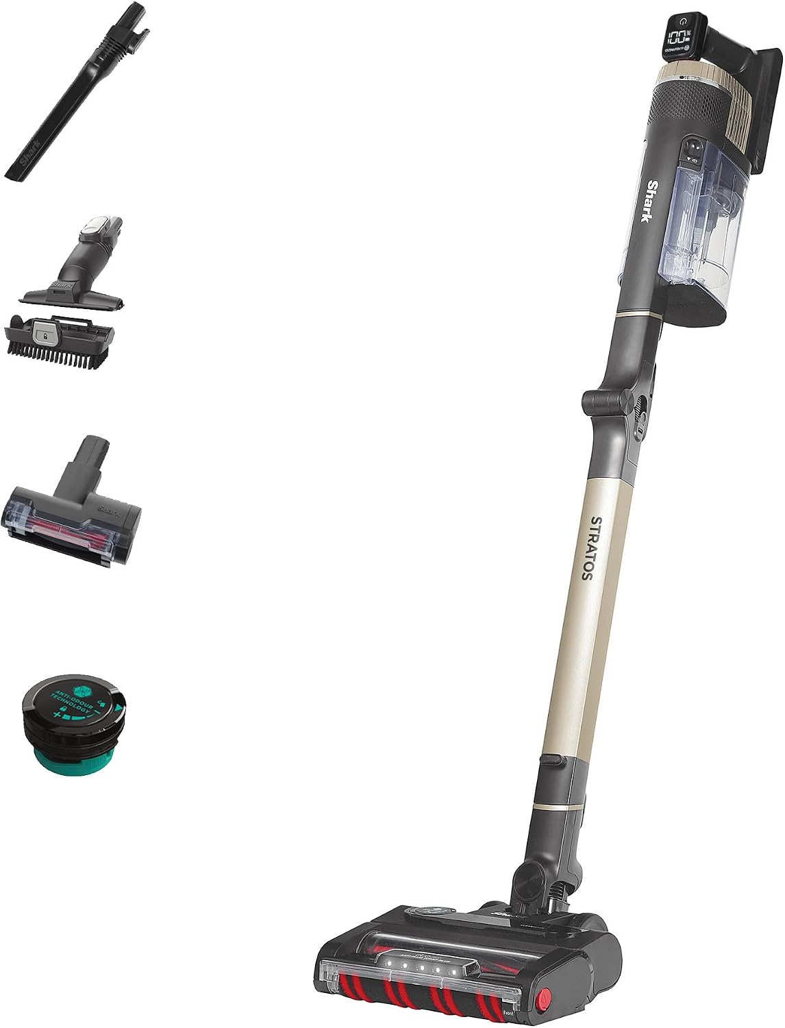 Shark Stratos Cordless Stick Vacuum Cleaner Pet Pro Charcoal/Brass