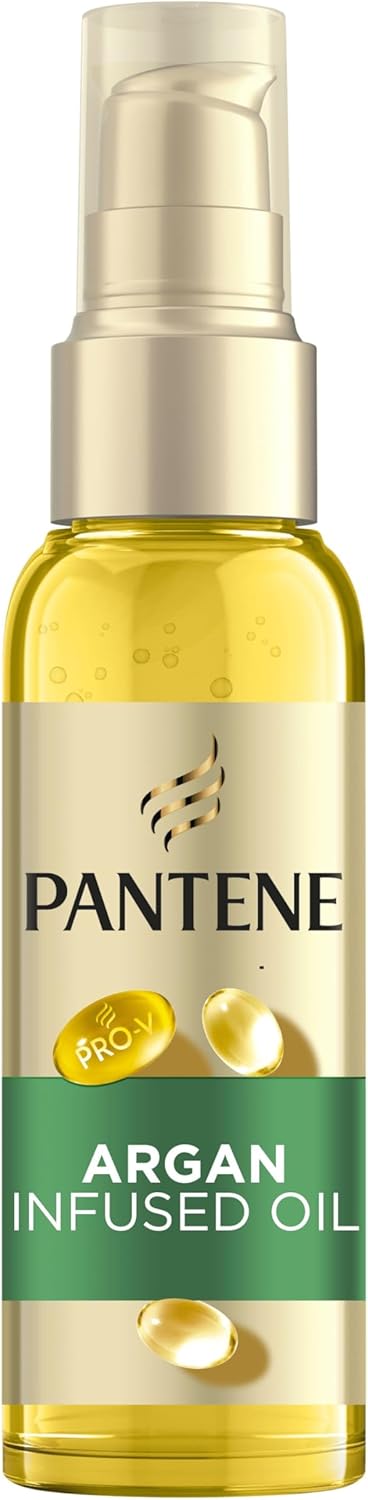 PANTENE Pro-V Argan Infused Frizz Ease Hair Oil, 100ml, For Dry, Damaged Hair