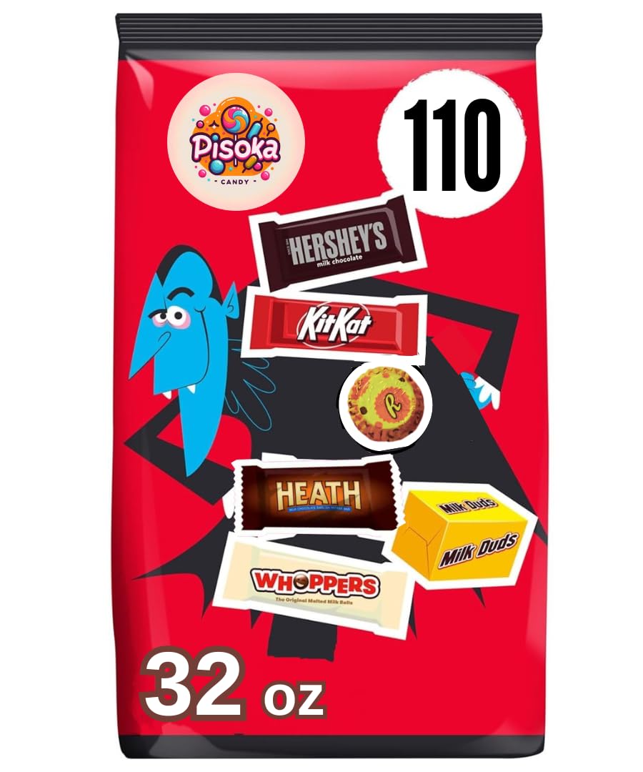 Halloween Assorted Chocolate Mix - Individually Wrapped Fun Size Chocolate (2 LB)