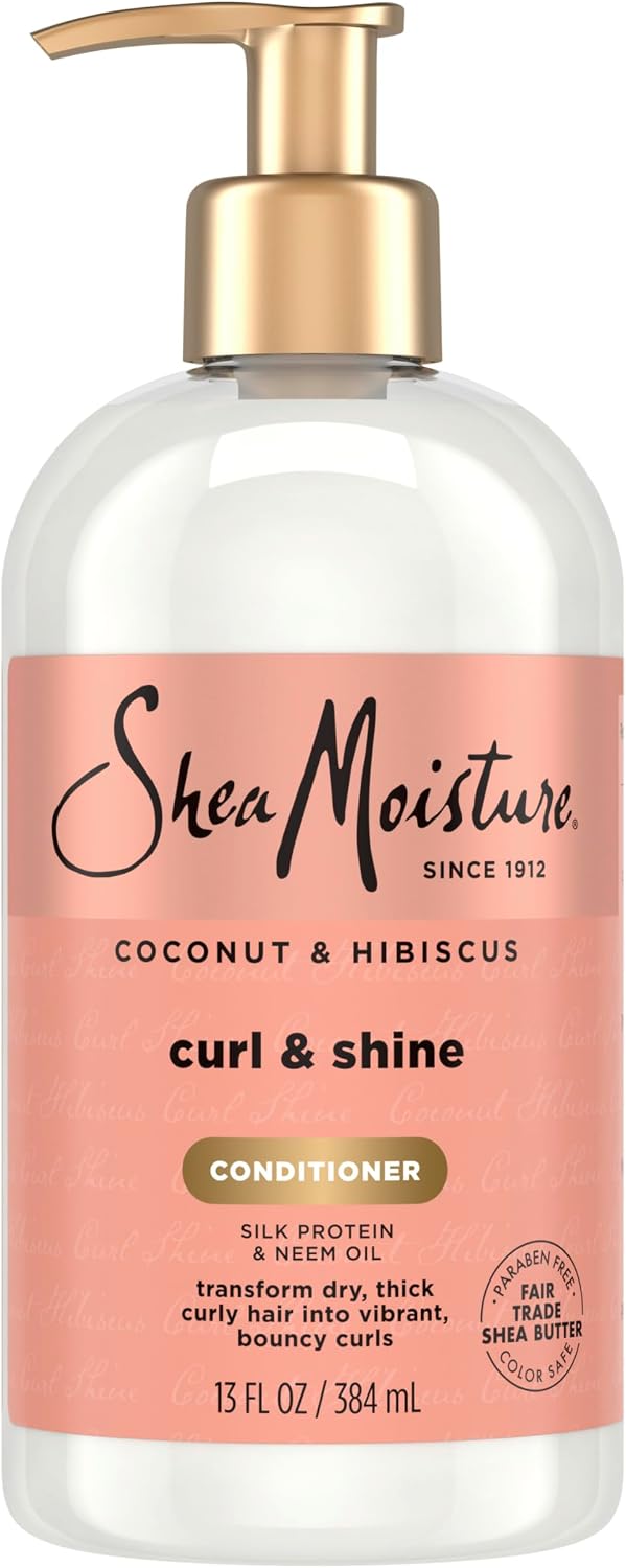 Shea Moisture Curl Shine Silicone Free Conditioner for Curly Hair, 13 Oz