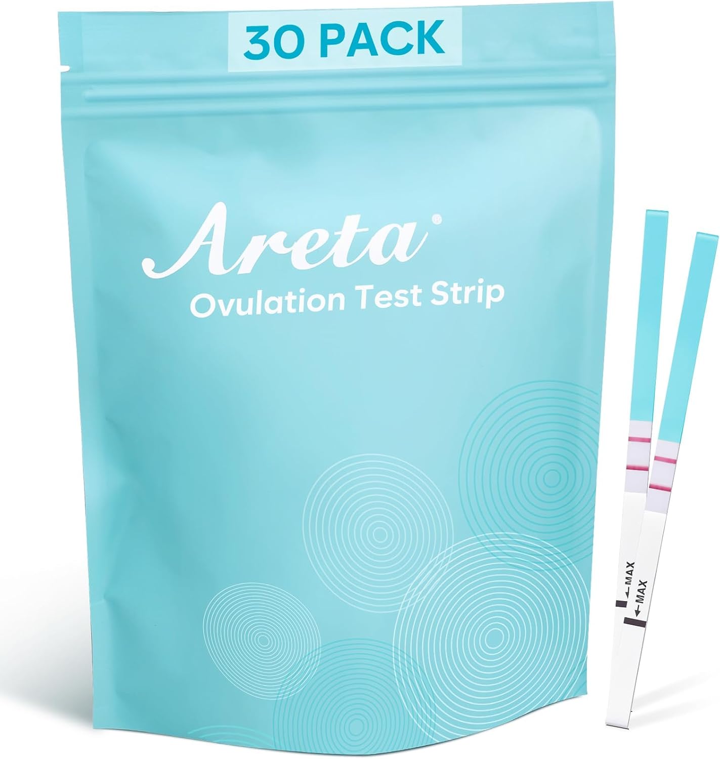 Areta Ovulation Test Strips Kit: 30 Tests | Accurate & Reliable for Women | Fast & Convenient Fertility Tracking | High Accuracy Ovulation Test Kit