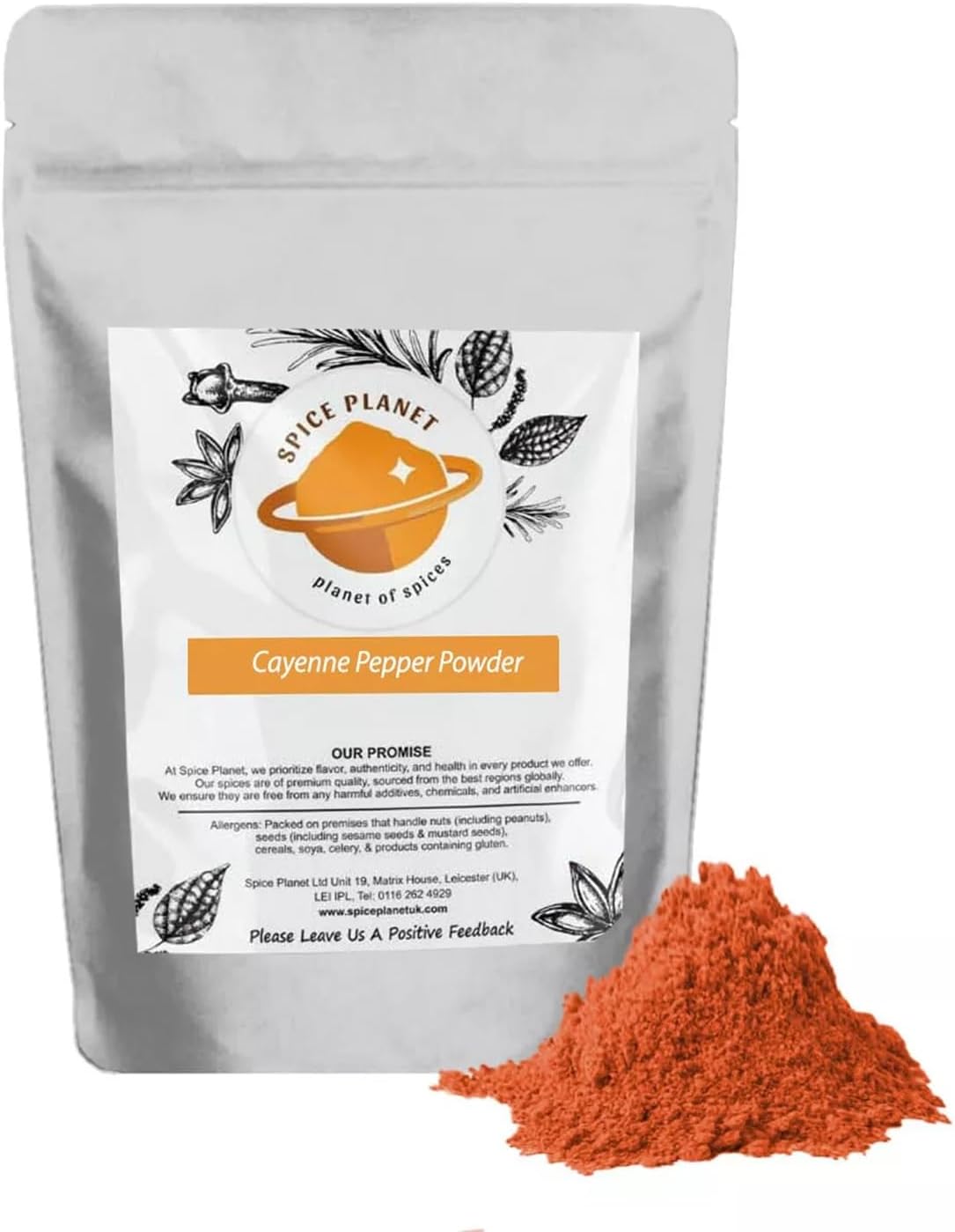 Cayenne Pepper Powder | Ground A Grade Premium Quality by Spice Planet® 25g-1.9kg (25, Grams)
