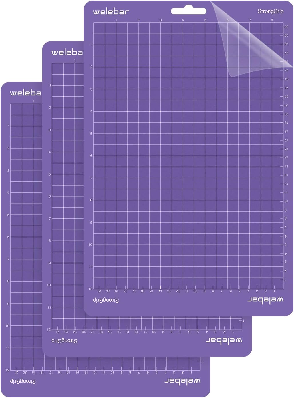 8.5"x12" Cutting Mats Compatible with Cricut Joy Xtra, 3 Pack Strong Adhesive Non-Slip Cut Mat for Sewing Quilting Crafts