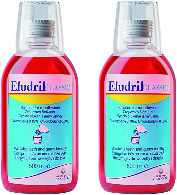 Eludril Classic Mouthwash 500ml - Pack of 2
