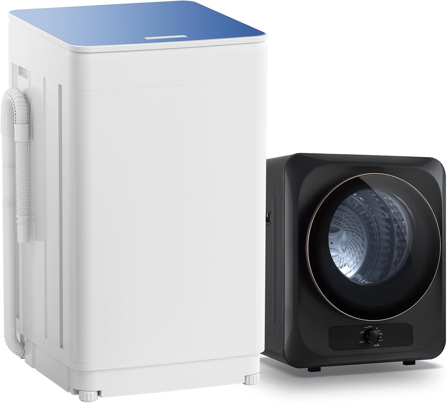 Auertech Portable Washer and Dryer Combo Set, 18 lbs Fully Automatic Washing Machine, 10 lbs Portable Dryers, Compact Washer and Dryer for Apartment, RV, Dorm