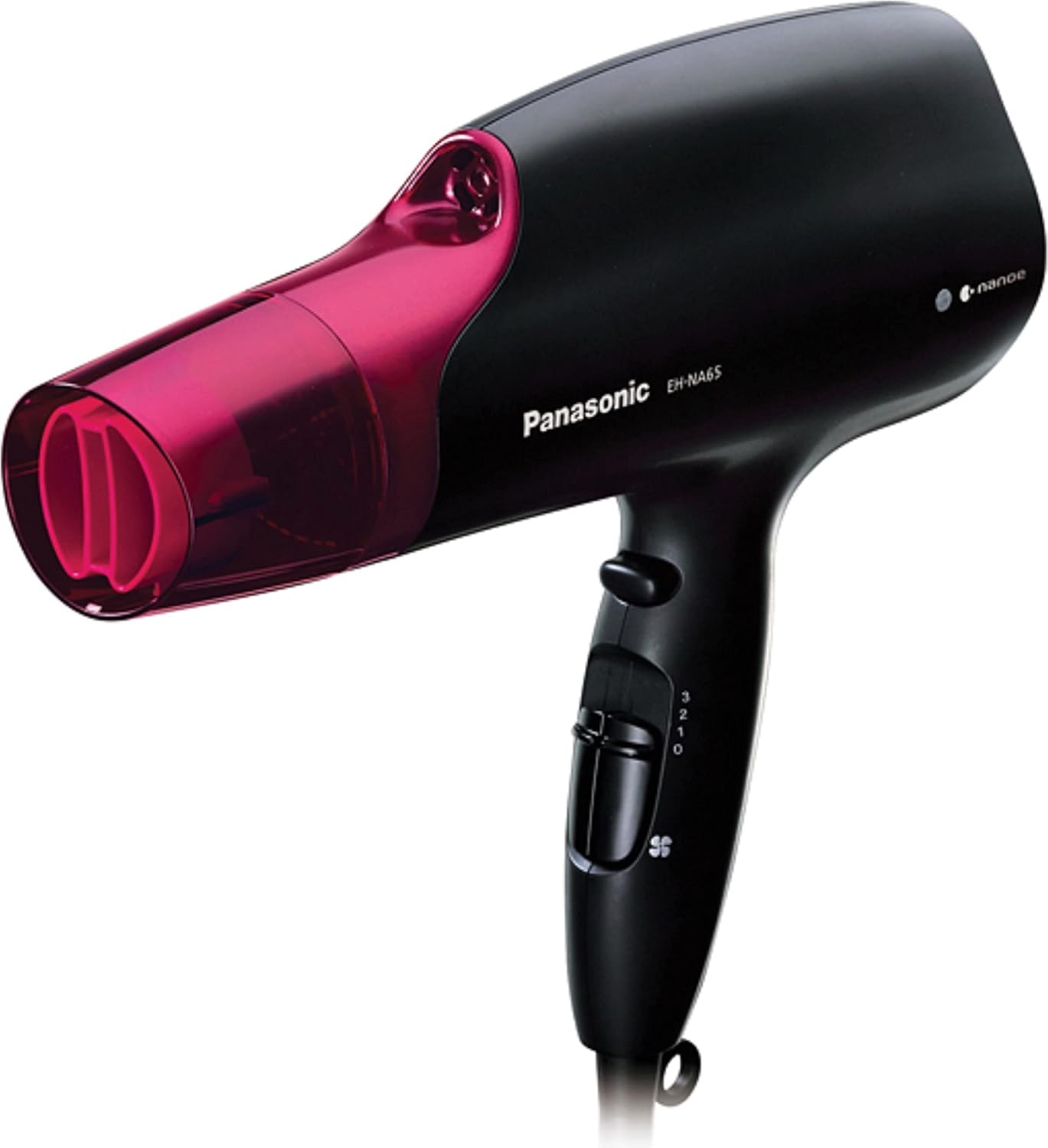 Panasonic EH-NA65 Nanoe Hair Dryer with Diffuser, Quick Dry & Styling Nozzle - Visibly Improved Shine (Pink), Gifts for Women