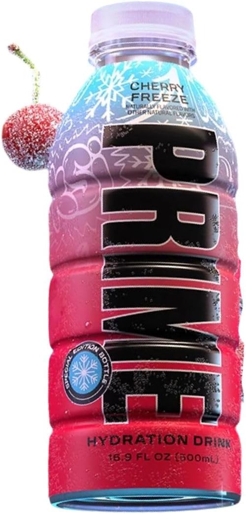 Prime Hydration Cherry Freeze, Limited Edition, RARE, USA Import, 16.9FL Oz, 500ml