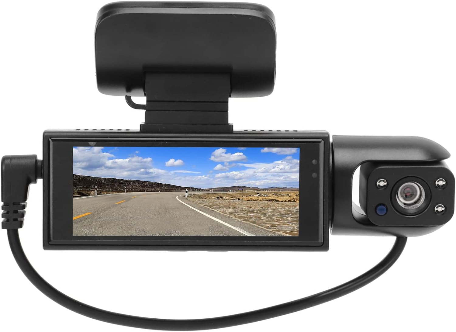 Dual Dash Cam - Front and Rear, 3.16" HD Car Driving Recorder, Professional Dashboard Camera, Night Car Parking Reversing Monitor