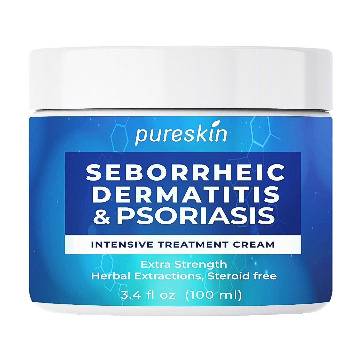 Seborrheic Dermatitis Psoriasis Cream: Antifungal Treatment - Traditional Herbal Infused - Relief for Flaking Irritated Scalp Skin - Steroids Free Lasting Result 3.4 Oz