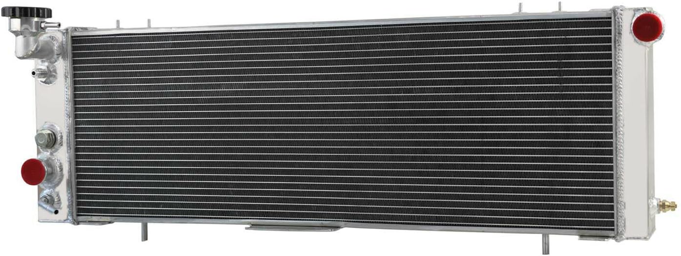 ALLOYWORKS 4 Row All Aluminum Radiator For 1991-2001 Jeep Cherokee XJ/Comanche l4/l6 AT/MT