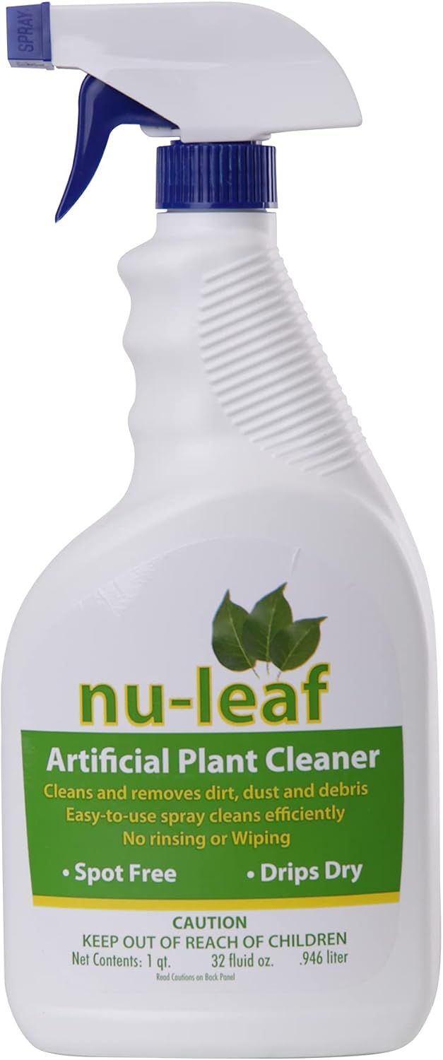 Nudell Nu-Leaf Spray & Drip-Dry Artificial Tree and Silk Plant Cleaner 32 FL.OZ (T9996)