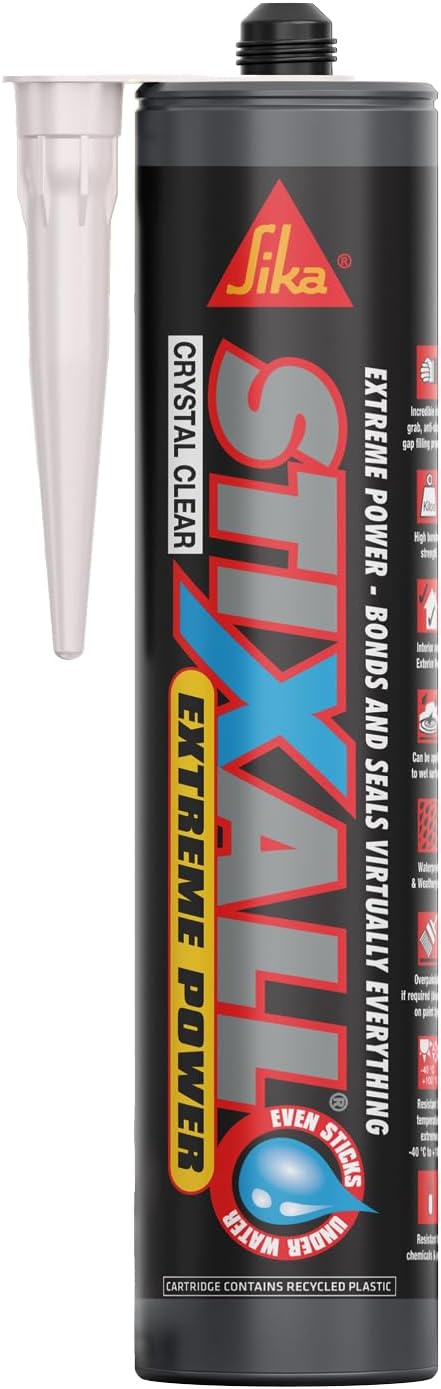 Sika Stixall – Extreme Power Sealant And Adhesive – Waterproof – Crystal Clear – 290ml