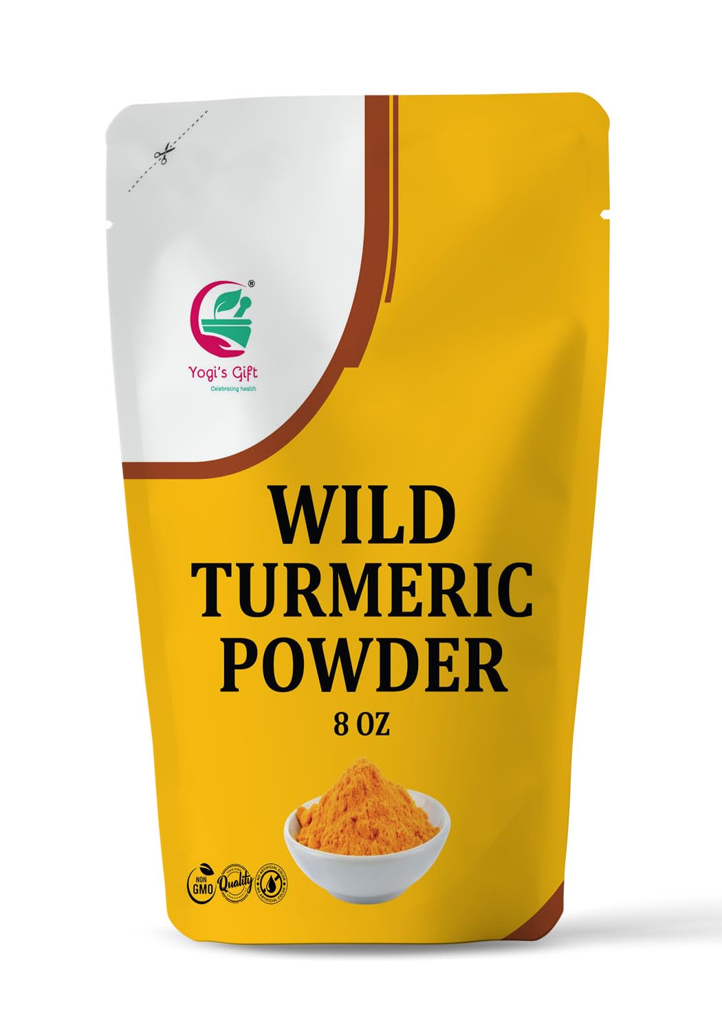 Yogi's Giftยฎ Wild Turmeric Powder 8 oz | Kasturi Manjal | AKA Amba Haldi