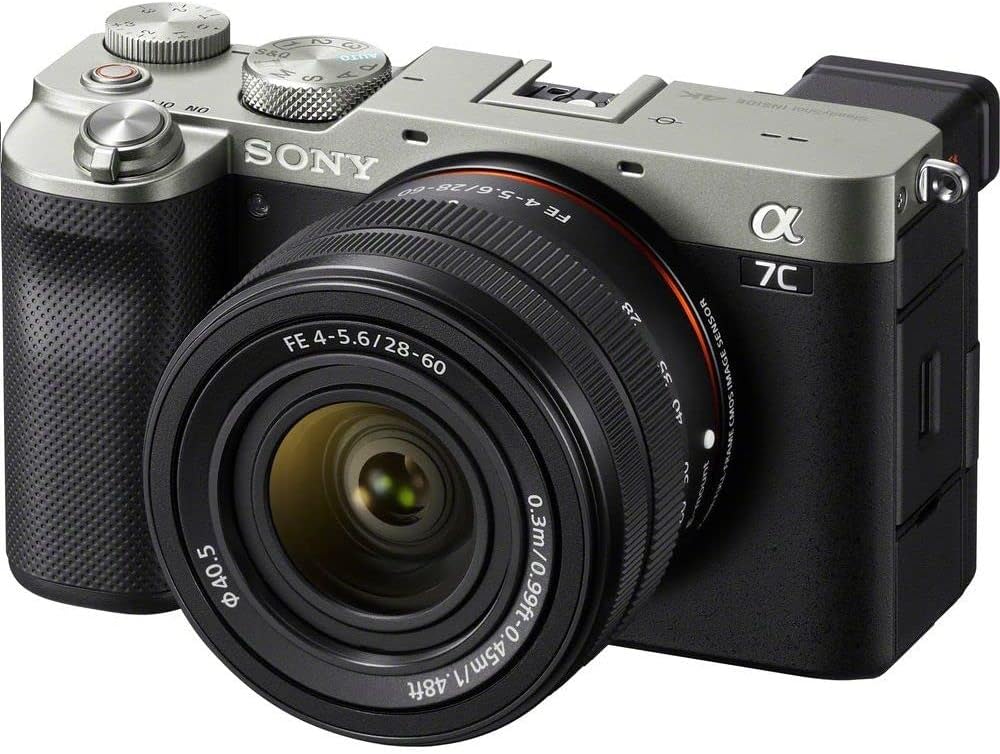 Sony Alpha 7 C | Full-frame Mirrorless Camera with FE 28-60mm F4-5.6 Interchangeable Zoom Lens (Compact and Lightweight, Real-time Autofocus, 24.2 Megapixels, 5-Axis Stabilisation) - Silver