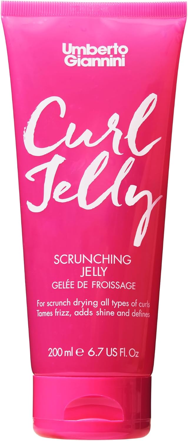 Umberto Giannini Curl Jelly Scrunching Jelly, Vegan & Cruelty Free Frizz Styling Curl Control Hair Gel for Curly or Wavy Hair