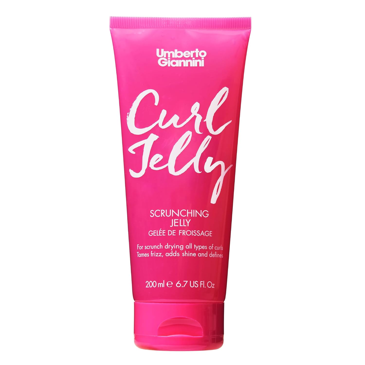 Umberto Giannini Curl Jelly Scrunching Jelly 6.7 fl Oz - Frizz Solution Defining Hair Gel for 2a-4c Curly, Wavy, Coily Hair - Vegan & Cruelty-Free