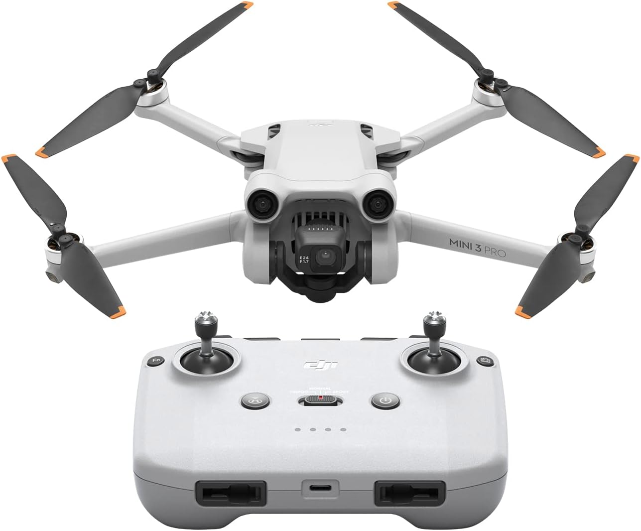 DJI Mini 3 Pro, Mini Drone with 4K Video, 48MP Photo, 34 Mins Flight Time, Less than 249 g, Tri-Directional Obstacle Sensing, Return to Home, FAA Remote ID Compliant, Drone with Camera for Adults