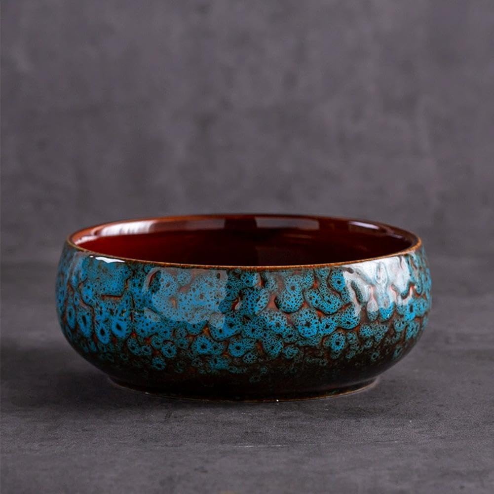 Lotus Bowl Planter for Indoor Water Planting - Hydroponic Container with Lotus Flower Design, Perfect for Growing Lotus Seeds in Water, Decorative Aquatic Plant Bowl for Home, Patio, Zen Garden Decor