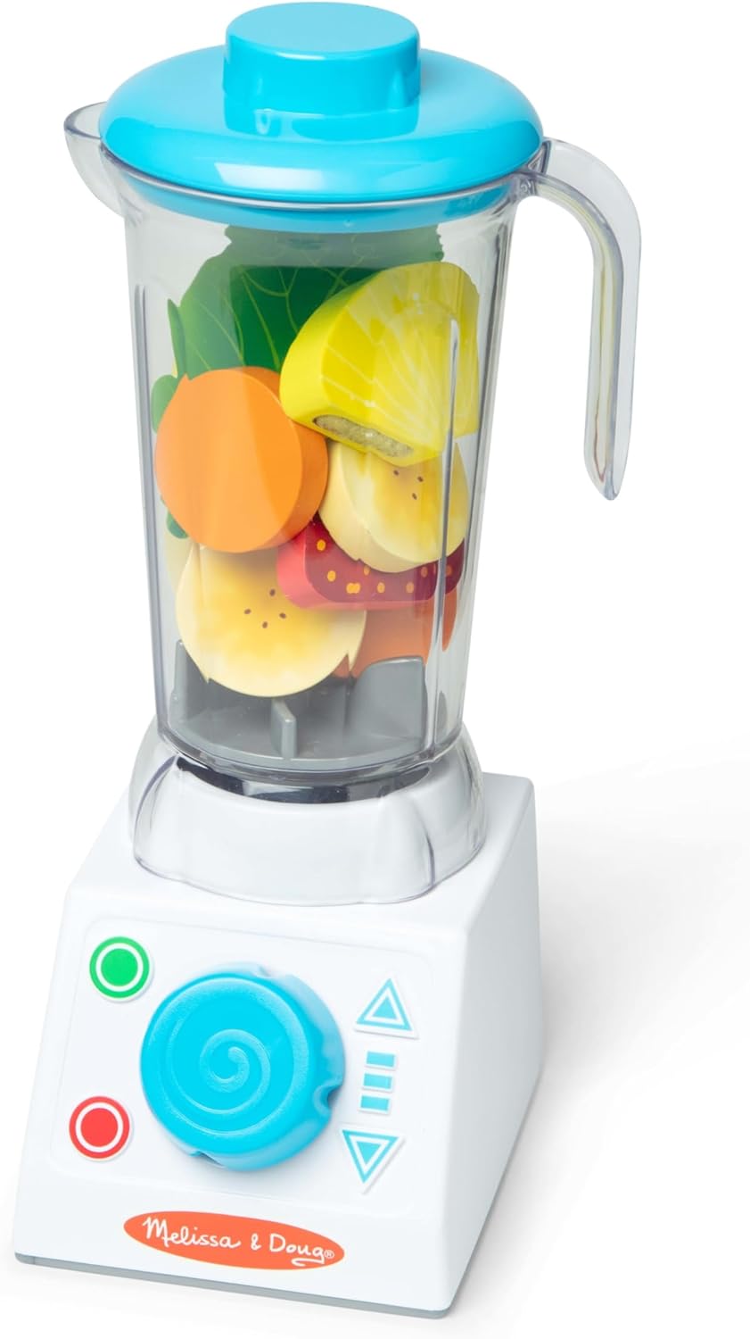 Melissa & Doug Smoothie Maker Blender Set with Play Food - 22 Pieces