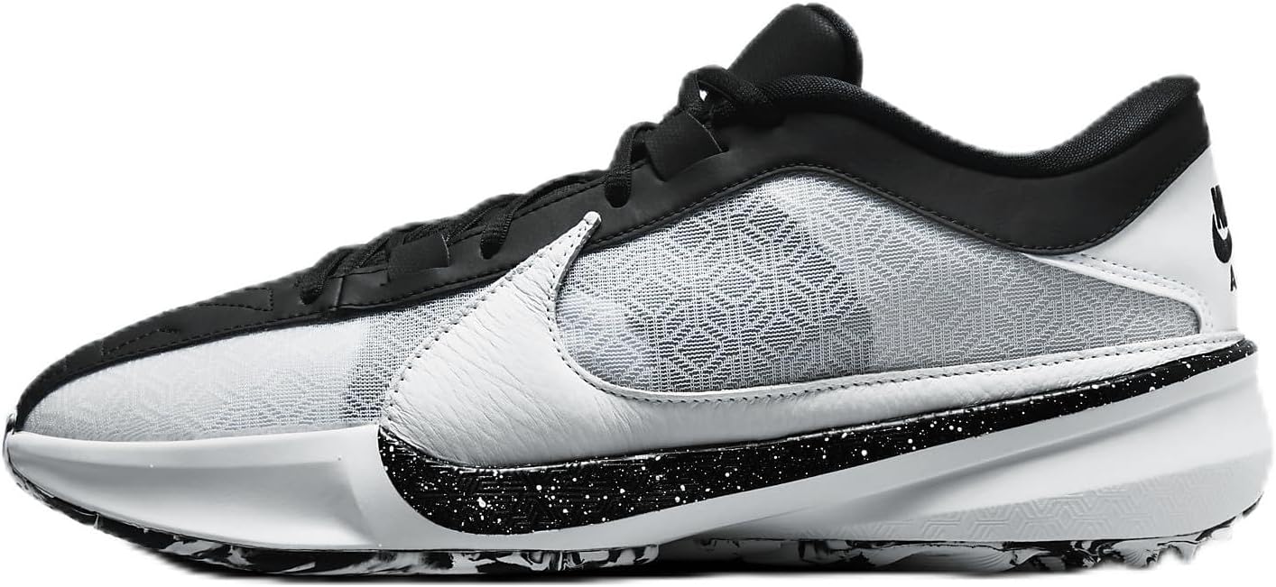 Nike Giannis Freak 5 Men's Basketball Shoes (DX4985-101, White/White/Black) Size 9