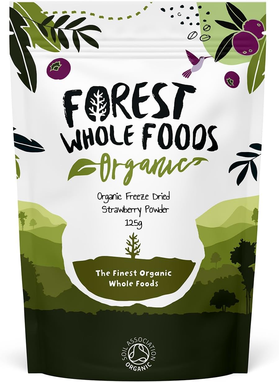 Organic Freeze Dried Strawberry Powder - Forest Whole Foods (125g)