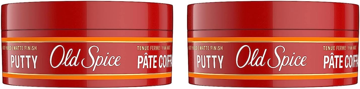 Old Spice Hair Styling Putty for Men, 2.22 Oz, Twin Pack, 2.22 ounces