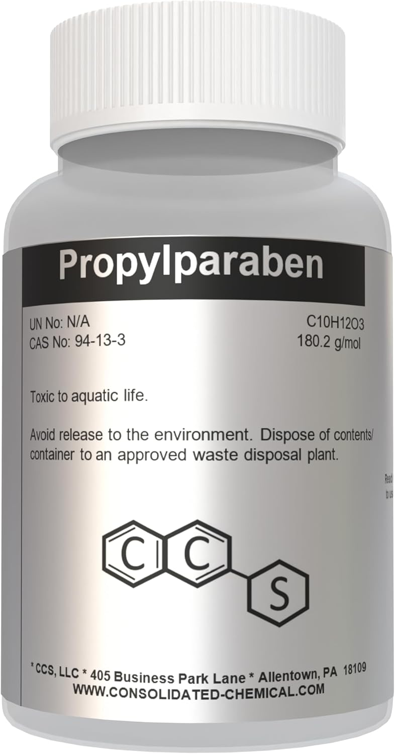 CCS CONSOLIDATED CHEMICAL & SOLVENTS Propyl Paraben High Purity Preservative (500 Grams)