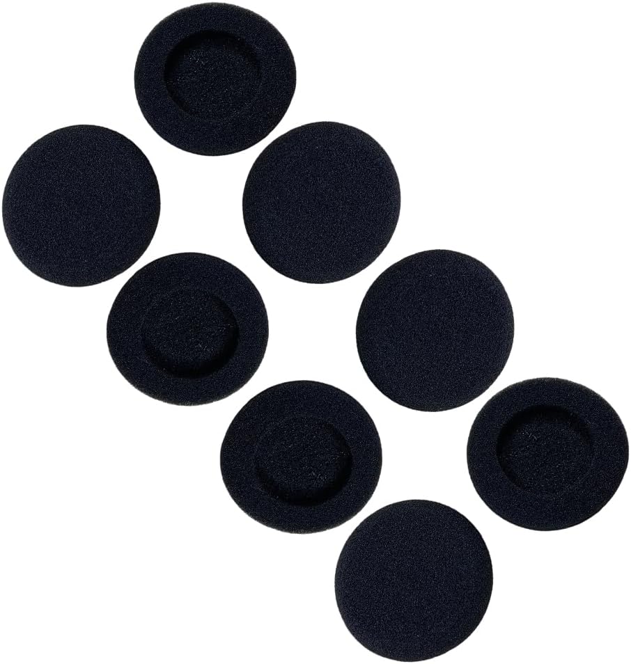 PMTFUMY 8 PCS Headphone Earpads, Replacement Foam Sponge Covers, Ear Pads for Most Standard Size Office Headsets