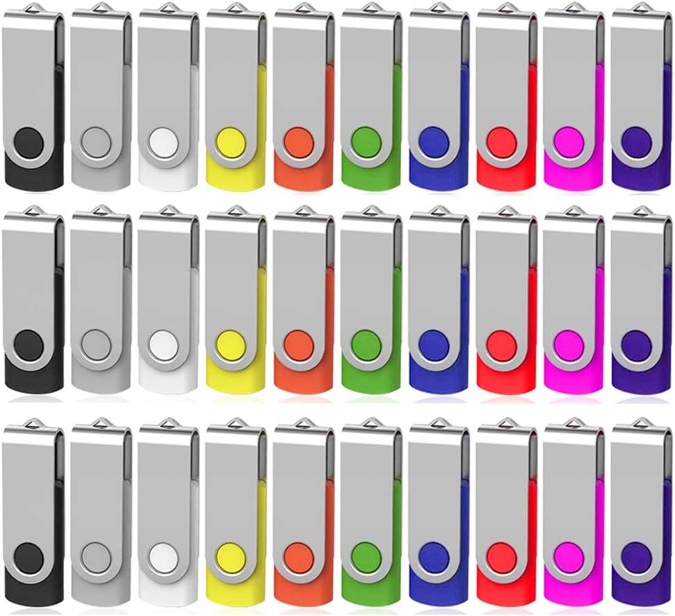 AreTop 2GB USB Flash Drives 100 Pack, AreTop Premium USB2.0 100 Pack Thumb Drives Bulk USB 100 Pack 2GB Pendrive Memory Stick Jump Drive 100 Pack Flash Drives Bulk (2GB 100 Pack,Mix Color)