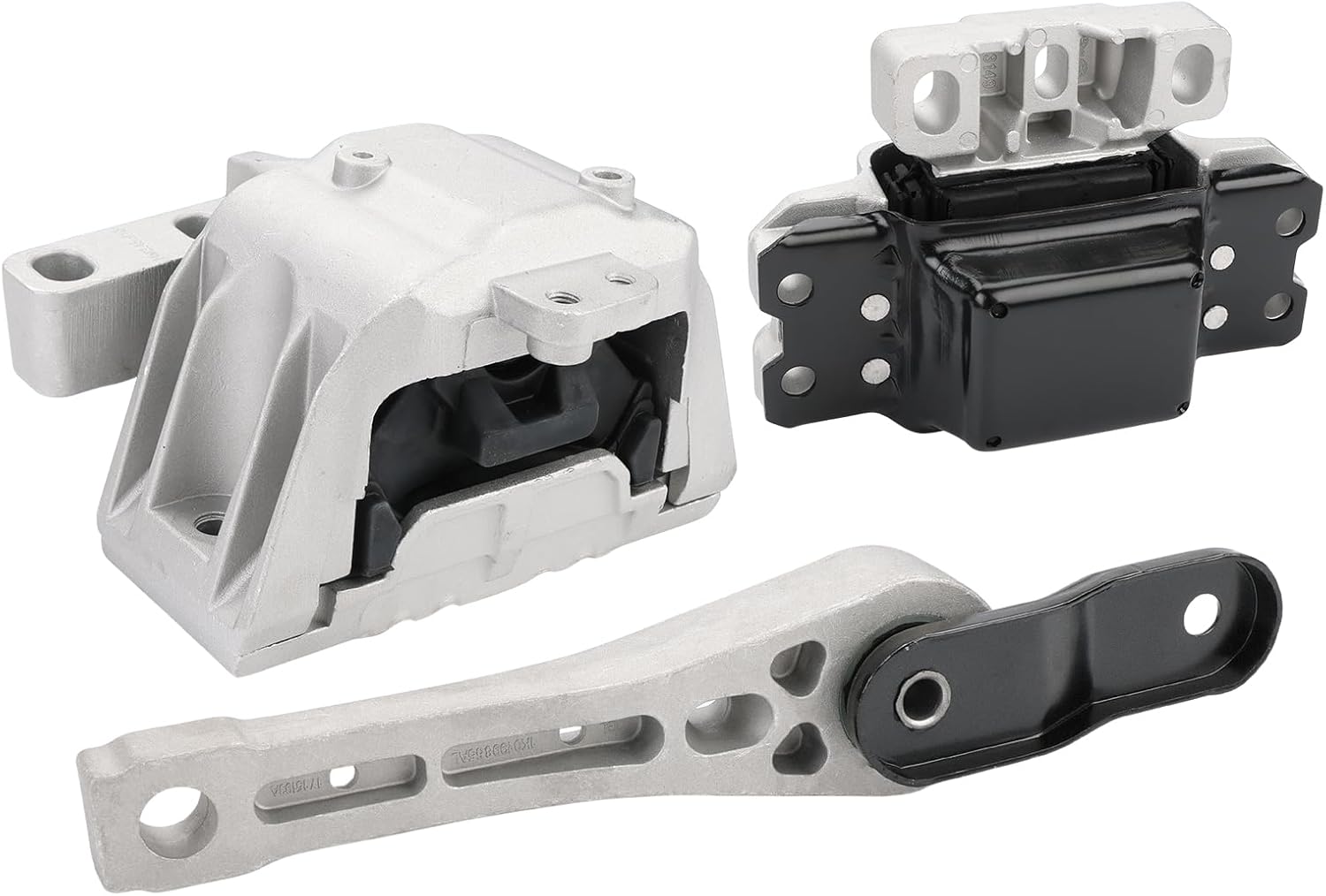 JDMON 3Pcs Engine Motor & Transmission Mount Kit Replacement for 2014-2019 Volkswagen Beetle, Passat, Jetta 1.8L, 2.0L Compatible with A6962, A4928, A6929