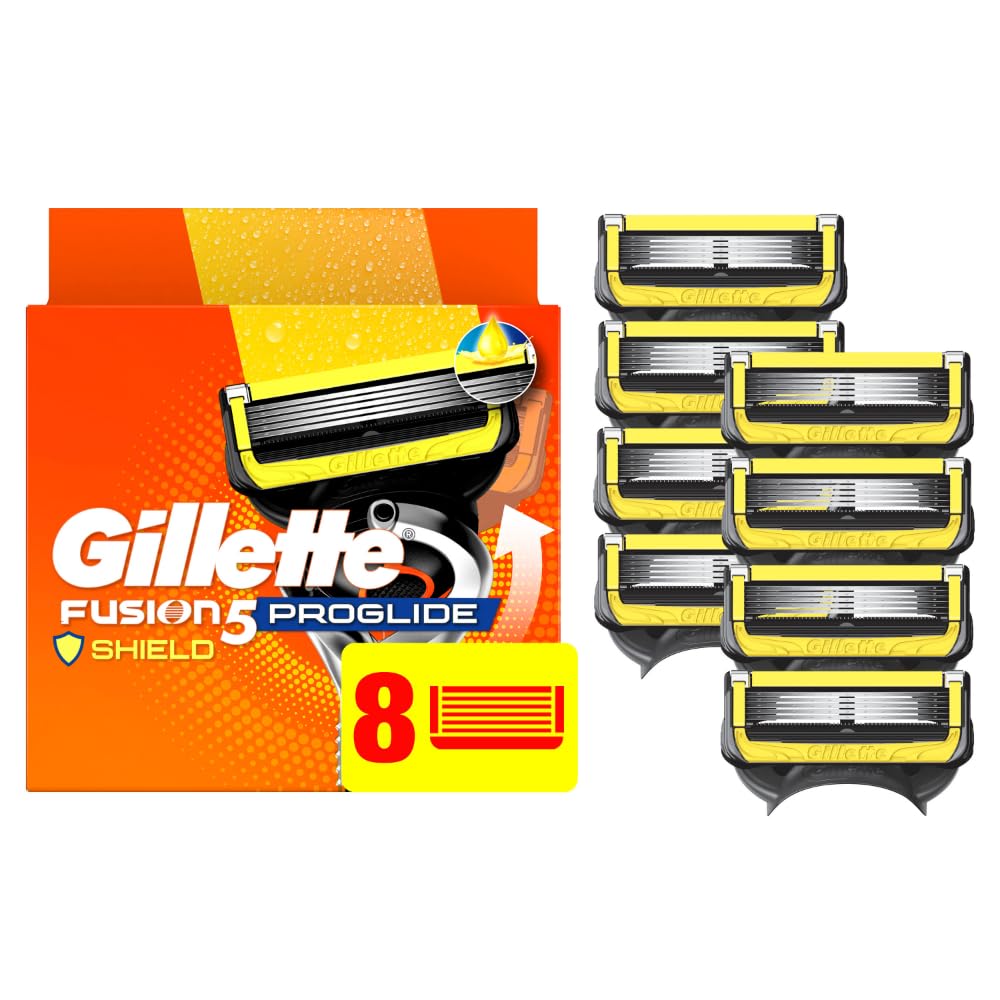 Gillette ProGlide Shield Razor Refills for Men, 8 Blade Refills