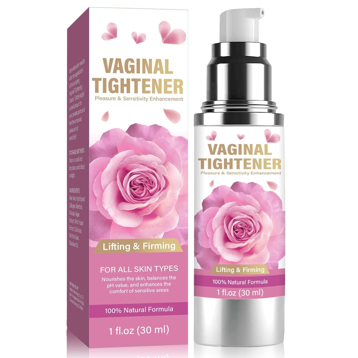 TRIXES Vaginal Tightenin-g Cream, Natural Tightening Gel for Vag, Rapid Vagina Tightening and Moisturizing, Improves Vaginal Health,1FL.OZ