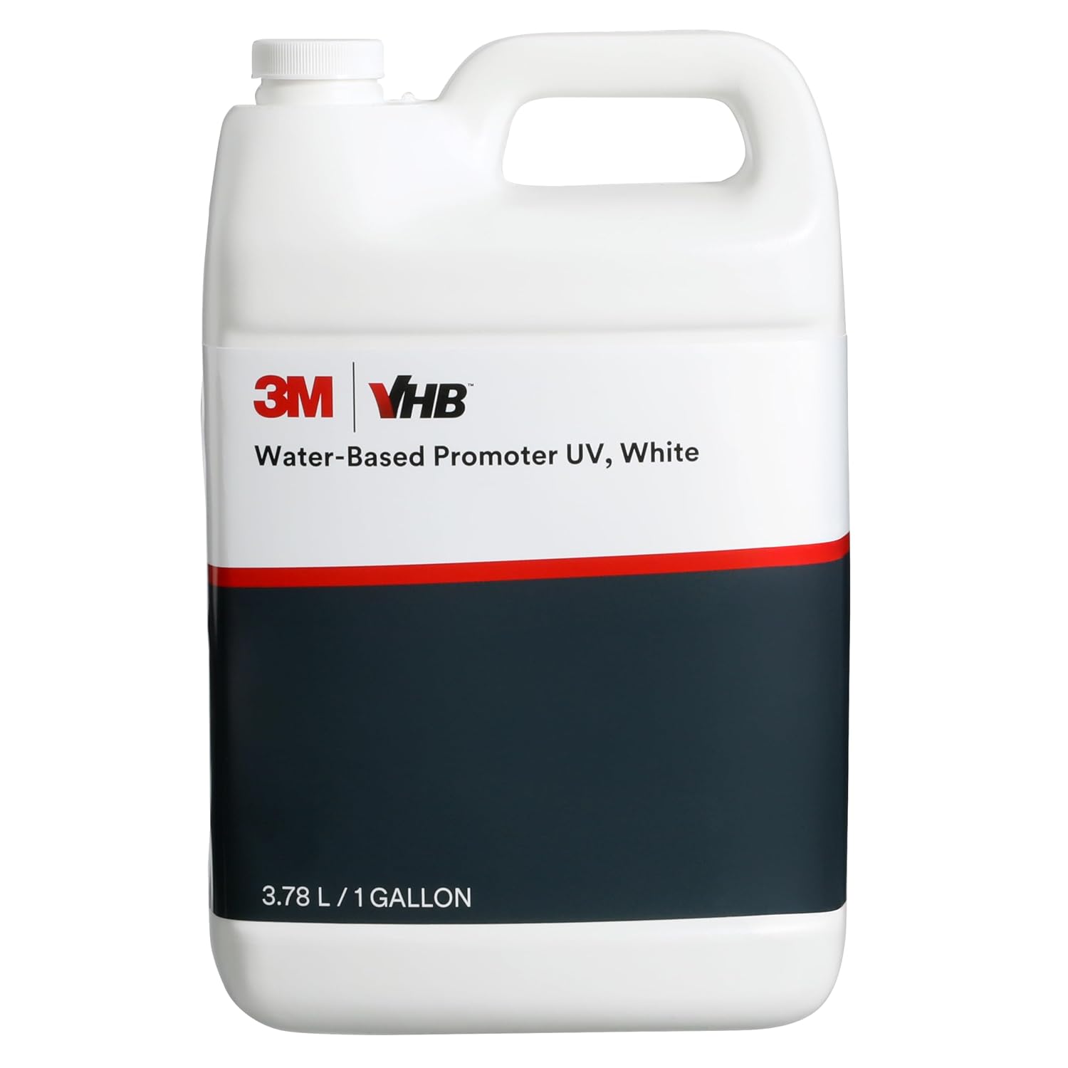 3M VHB Tape Water-Based Promoter UV, White, 1 Gallon, Non-Flammable, Optimized Adhesion, Easy UV Verification
